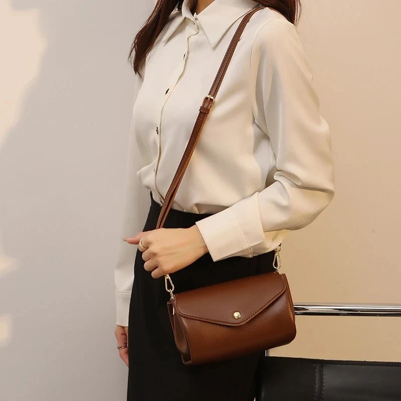 Women Crossbody Bag Shoulder Bags New Luxury High Quality Leather - Small Makeup Vintage Messenger Party Clutch Handbag - LeeHT
