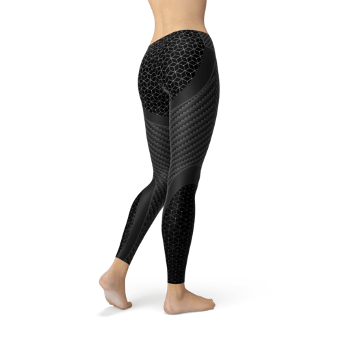 Womens Carbon Fiber Sports Leggings - LeeHT