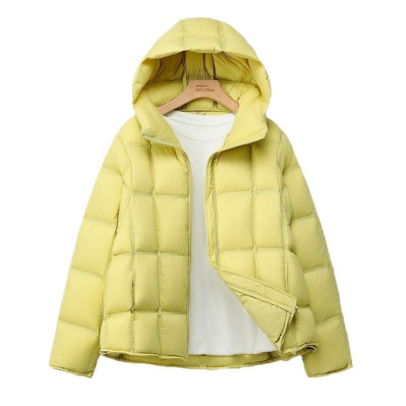Women's Oversized Padded Puffer Jacket with Hood, Thick Winter Coat - LeeHT