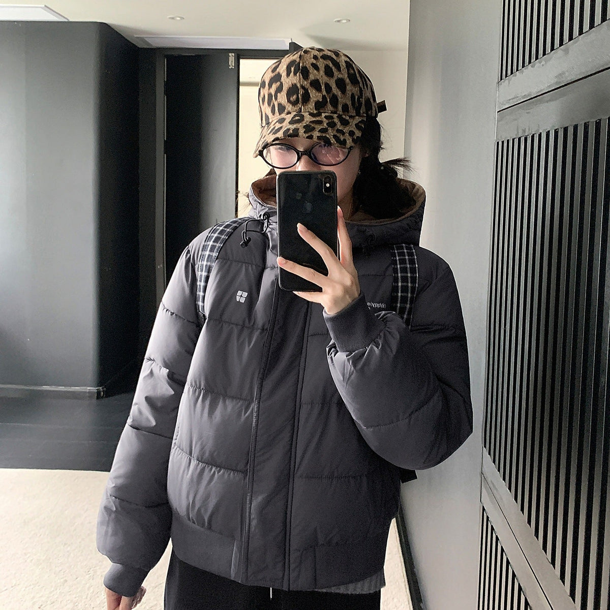 Women's Retro Hooded Padded Jacket Thick Warm Winter Short Coat for Petite - LeeHT