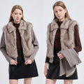 Women's Trendy Eco-Friendly Faux Fur Cropped Jacket with Detachable Knit Sleeves - LeeHT